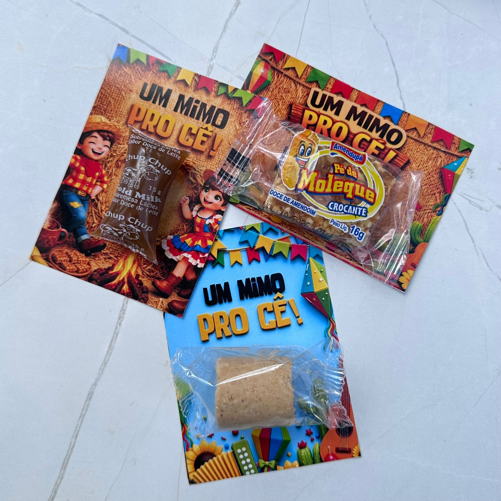 Arte para barraca de doces incluída no Mega Kit Arraiá.